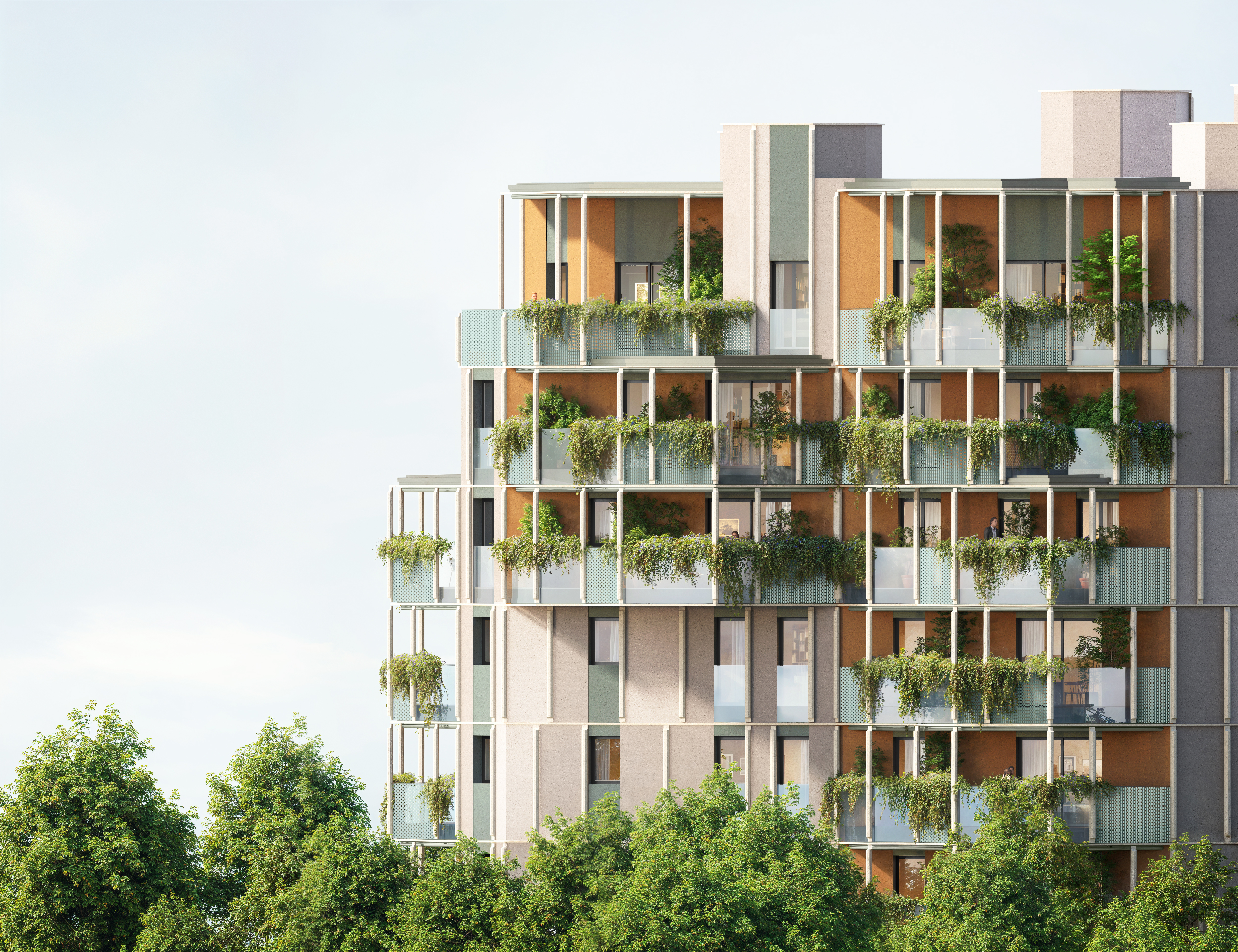 Prospetto urbano del masterplan